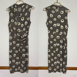 Alpha gray circular patterned dress size 46
